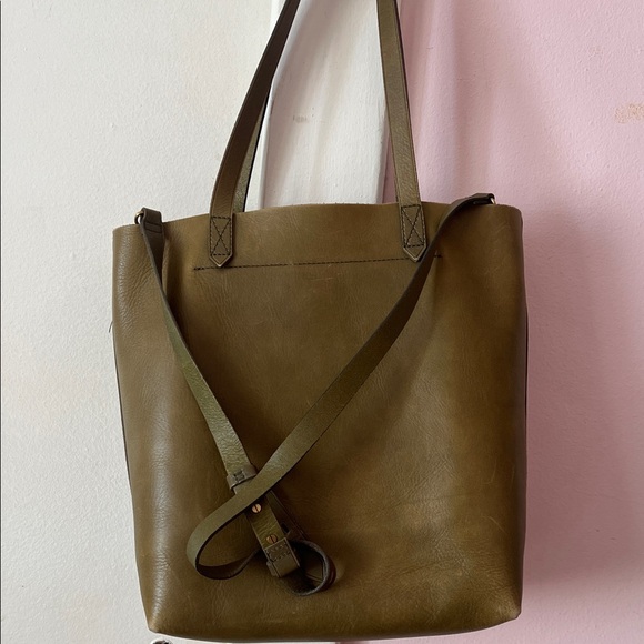 Madewell transport tote/ Olive Green Tote Bag - Picture 4 of 11